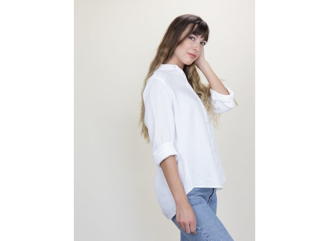 Naomi Shirt White Gauze