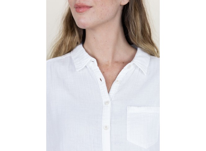 Naomi Shirt White Gauze