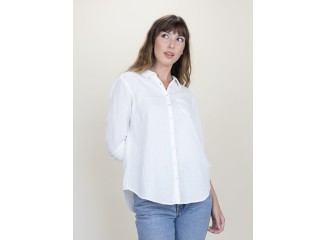 Naomi Shirt White Gauze