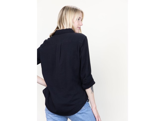 Naomi Shirt Black Gauze