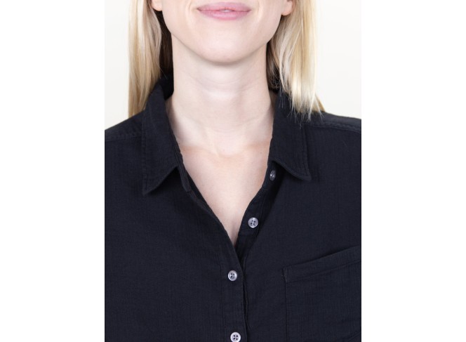 Naomi Shirt Black Gauze