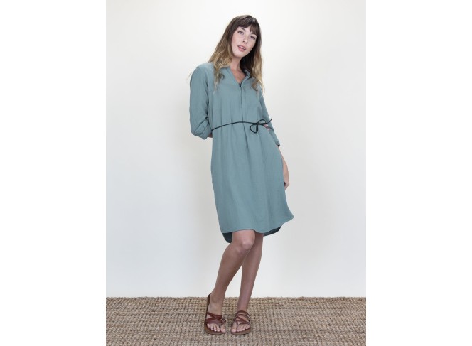 Monet Dress Agave Gauze