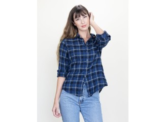 Work Shirt Anchor Plaid Crinkle