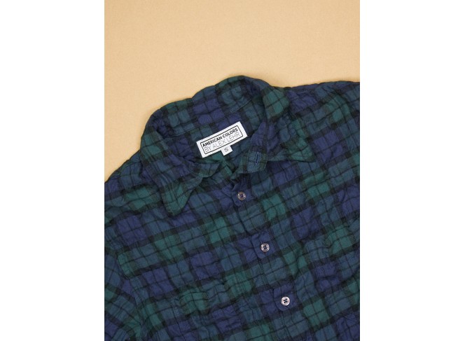 Work Shirt Blackwatch Plaid Crinkle