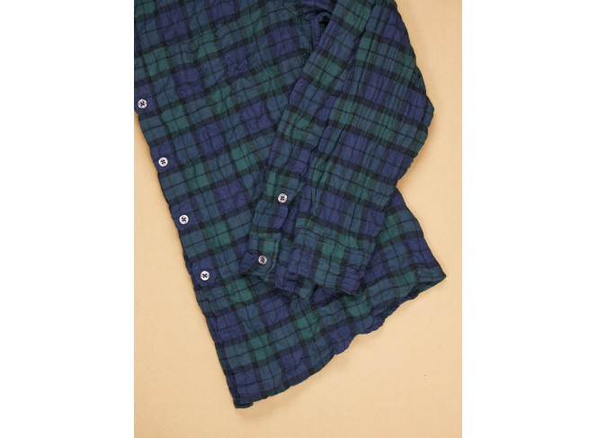 Work Shirt Blackwatch Plaid Crinkle