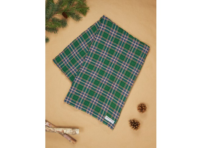 Scarf in Scottish Plaid Crinkle