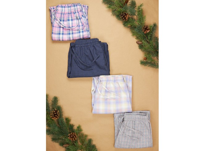 The Pajama Pant Midnight Plaid Cotton