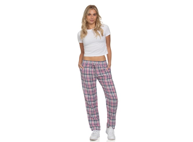 The Pajama Pant Carnation Plaid Cotton