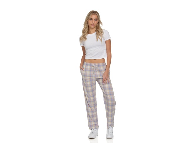 The Pajama Pant Lavender Plaid Cotton