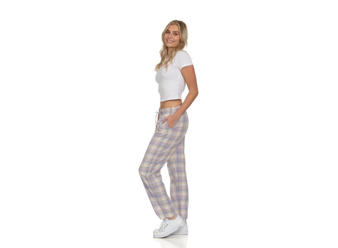 The Pajama Pant Lavender Plaid Cotton