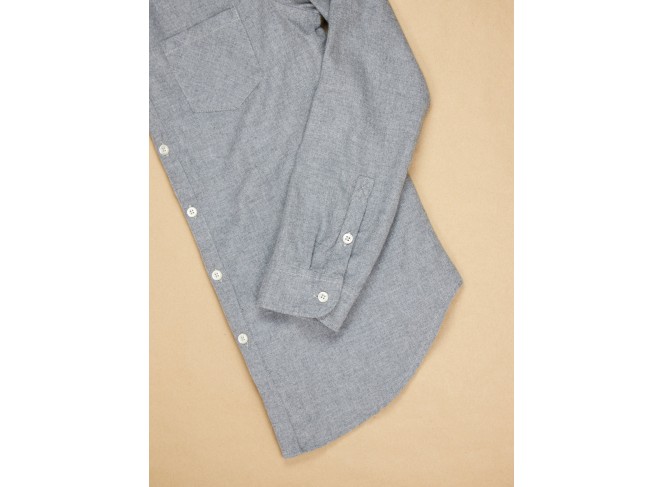 Naomi Shirt Pewter Flannel
