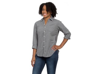 Naomi Shirt Pewter Flannel