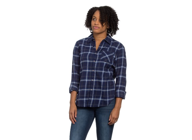 Naomi Shirt Royal Plaid Flannel