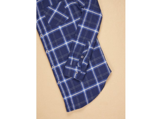 Naomi Shirt Royal Plaid Flannel