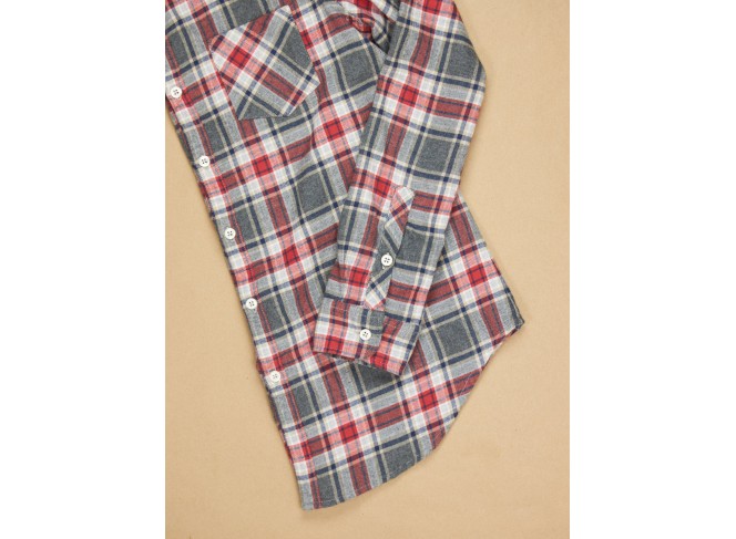 Naomi Shirt Apple Plaid Flannel