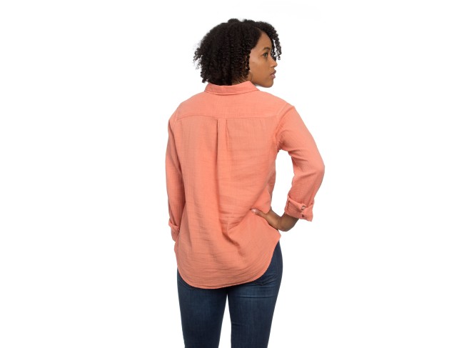 Naomi Shirt Blush Gauze