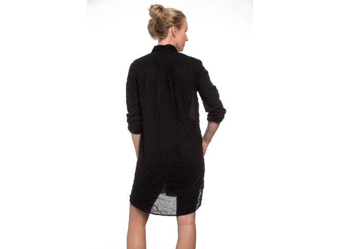 Picasso Dress Black Crinkle