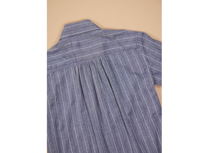 Picasso Dress Navy Dobby