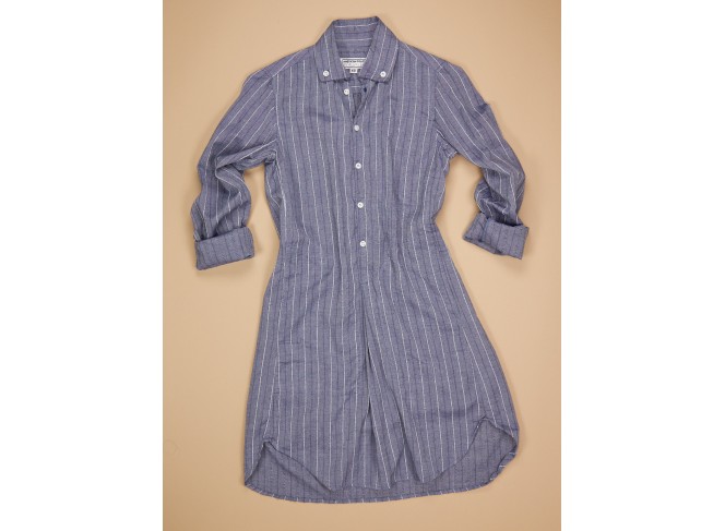 Picasso Dress Navy Dobby