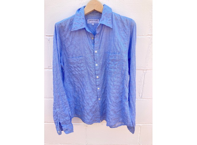 Work Shirt Sky Blue Crinkle