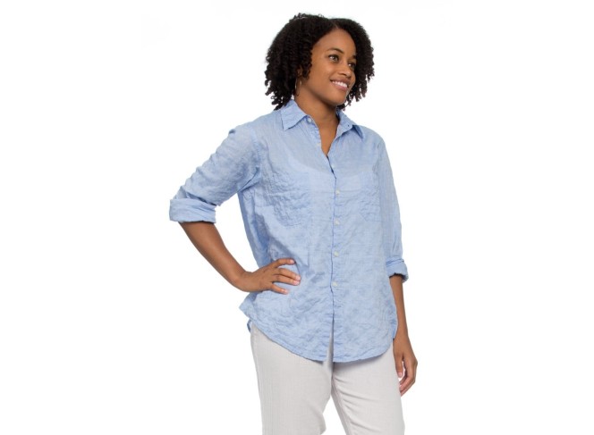 Work Shirt Sky Blue Crinkle