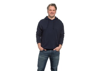 French Terry Hoodie Navy