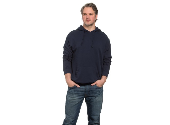 French Terry Hoodie Navy