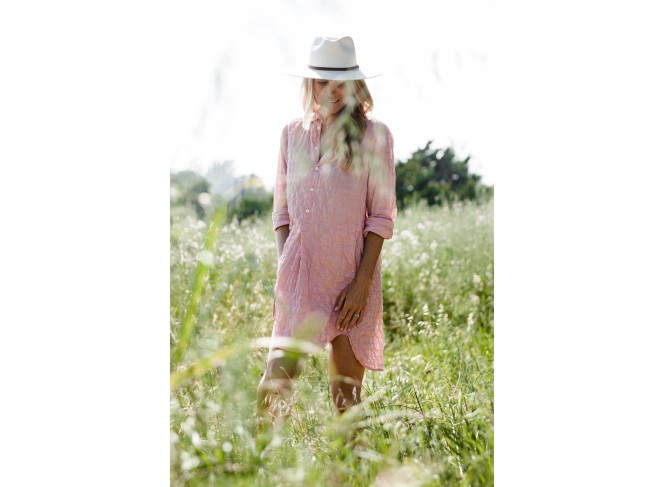 Picasso Dress Nantucket Red Crinkle
