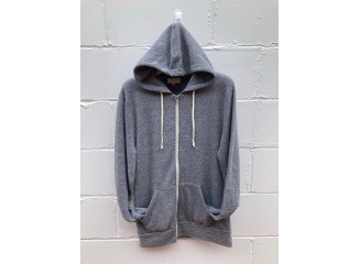Men's Zip Hoodie Grey