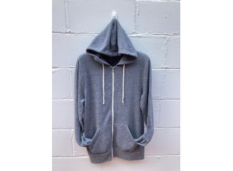 Men's Zip Hoodie Charcoal