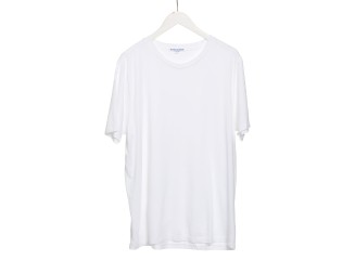 Raw Edge Tee in White