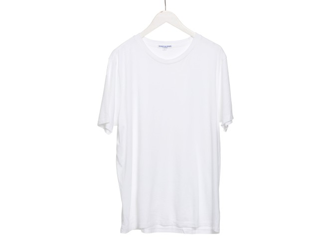 Raw Edge Tee in White