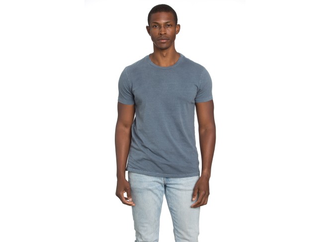 Raw Edge Tee in Blue