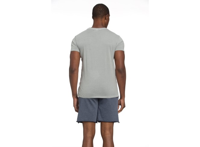 Raw Edge Tee in Grey