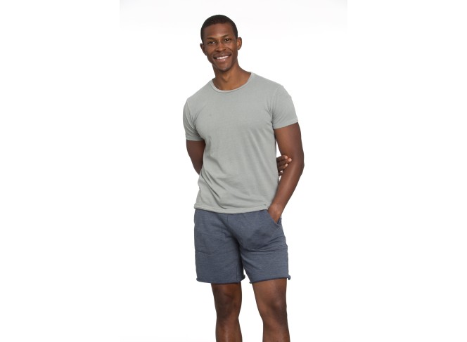 Raw Edge Tee in Grey