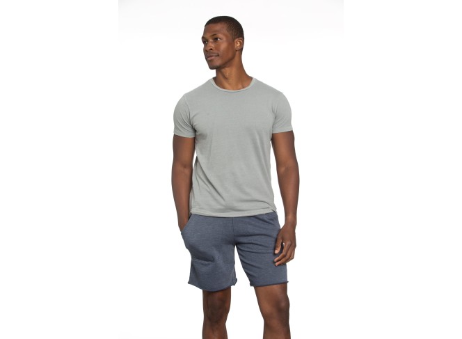 Raw Edge Tee in Grey
