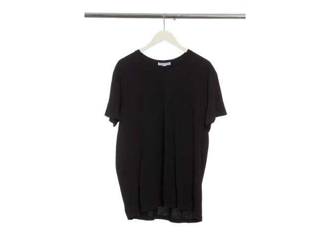 Raw Edge Tee in Black