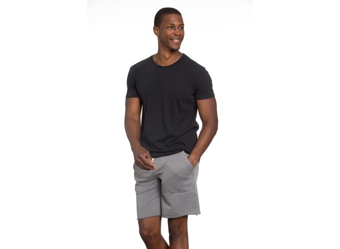 Raw Edge Tee in Black