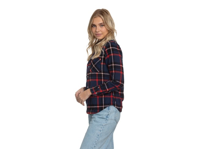 Reversible Flannel Shirt in Azure