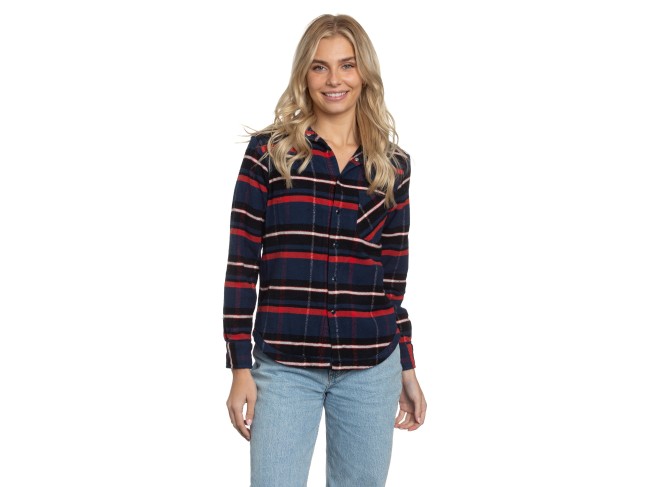 Reversible Flannel Shirt in Azure