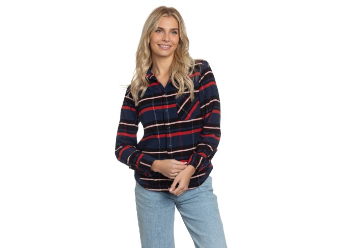 Reversible Flannel Shirt in Azure