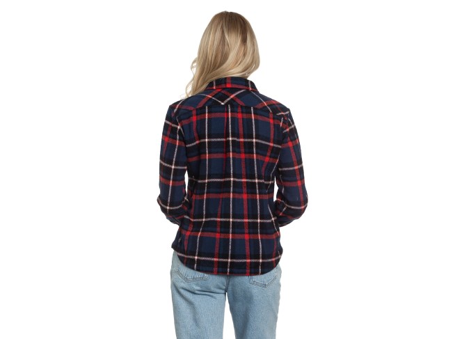Reversible Flannel Shirt in Azure