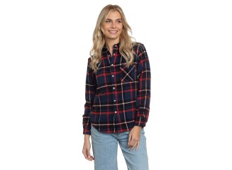 Reversible Flannel Shirt in Azure