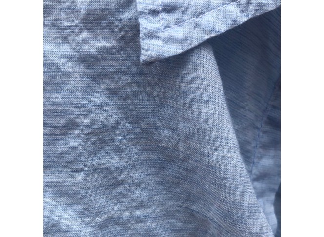 Hampton Pullover Light Blue Crinkle