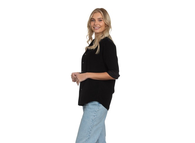 Summerland Shirt in Black Cord