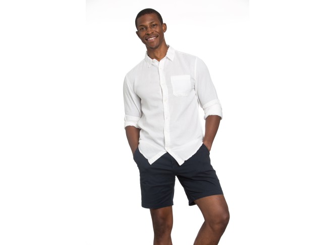 Men's Gauze White Shirt