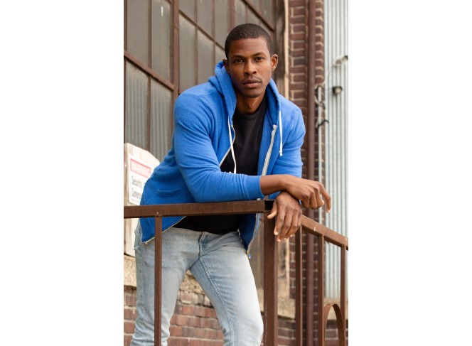 Men's Blue Zip Hoodie Royal