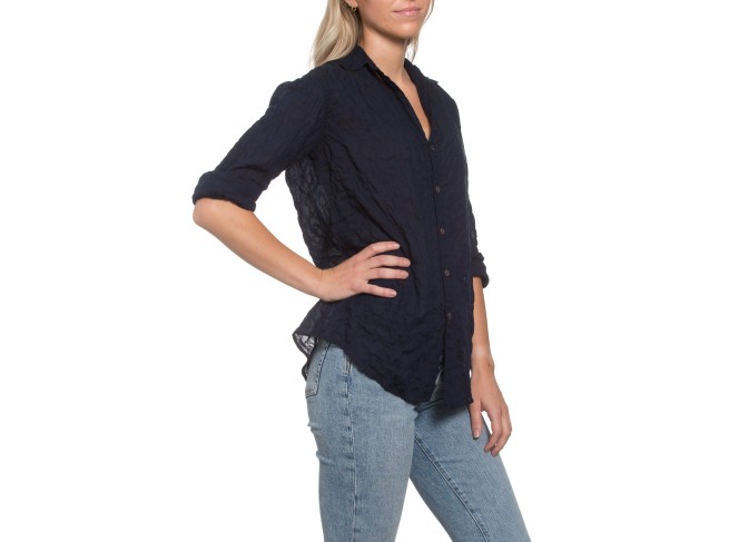 Summerland Shirt Navy Crinkle
