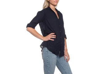 Summerland Shirt Navy Crinkle