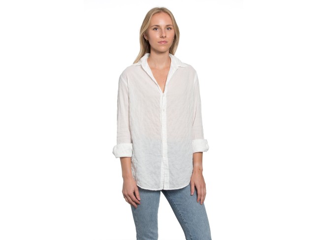 Summerland Shirt in White Crinkle